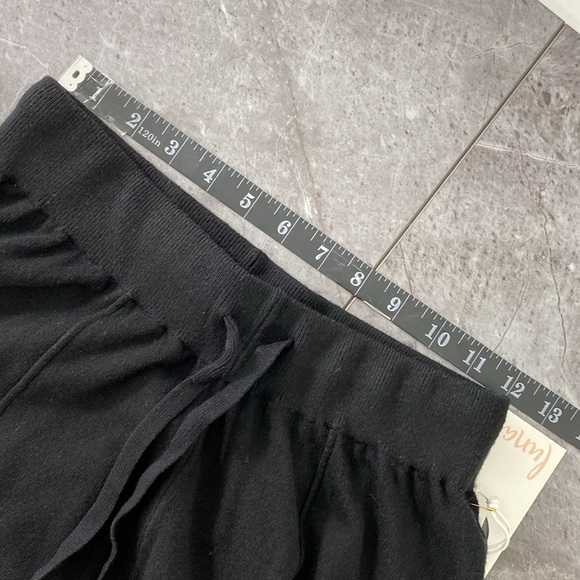 Luna Soft Black Wide Leg Pants Women’s Sz XL Pull On Cozy Drawstring Lounge - Picture 12 of 14